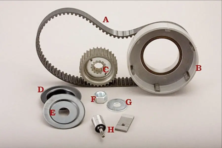 1965-1984 11Mm Enclosed Primary Belt Drive Kit 47-31Sk-3 Kick Start Only 1