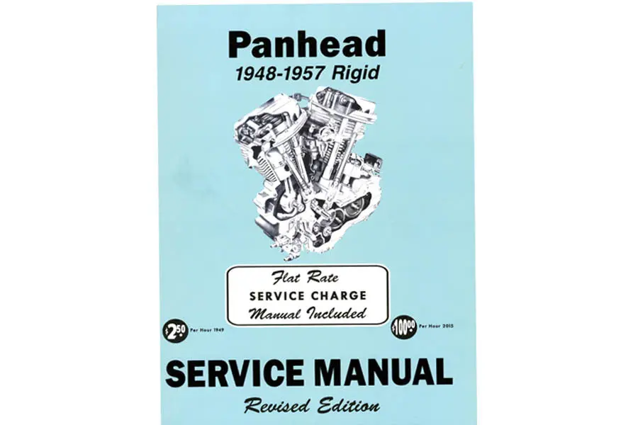 Panhead Factory Service Manual 1948 To 1957 Usa Made 1