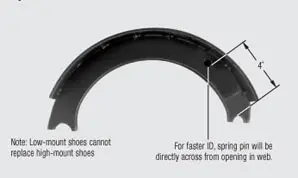 4317-E Remanufactured Brake Shoe & Core 1