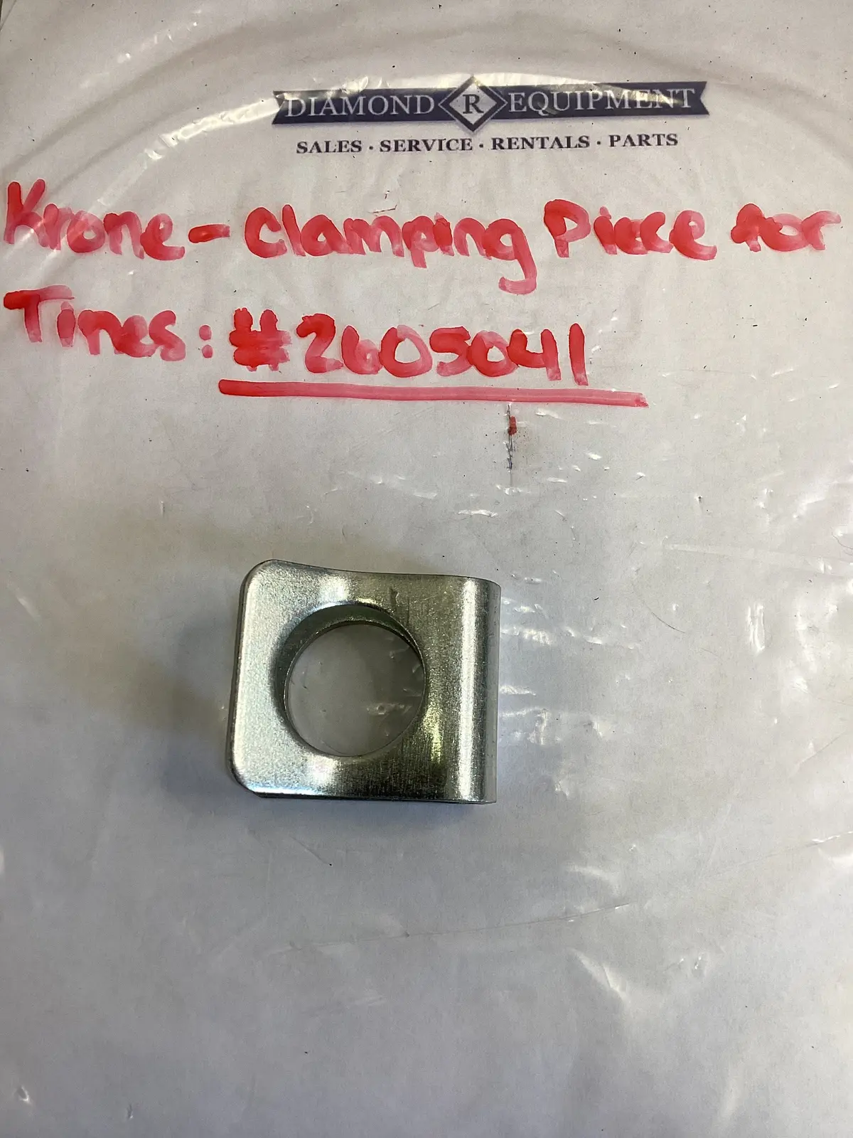 Krone Clamping Piece For Tines: #2605041 1