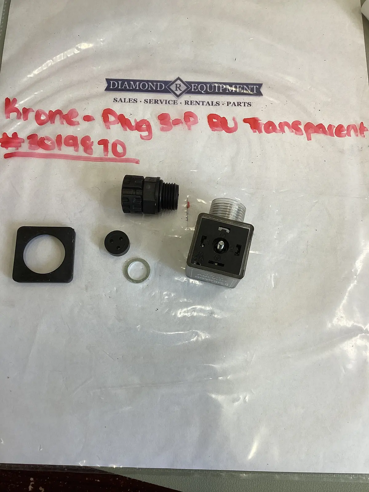 Krone- Plug 3-P Bu Transparent #3019870 1