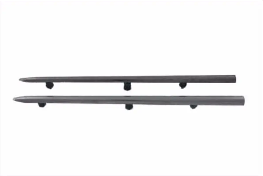 59205-57 Stainless Steel Front Fender Tip Side Rails. Fits 1957-1968 Big Twins 1