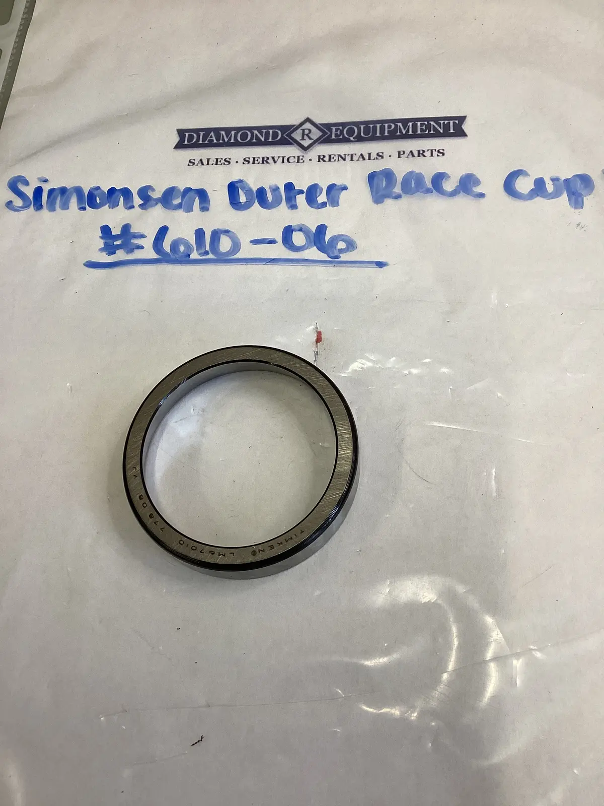 Simonsen Outer Race Cup: #610-06 1