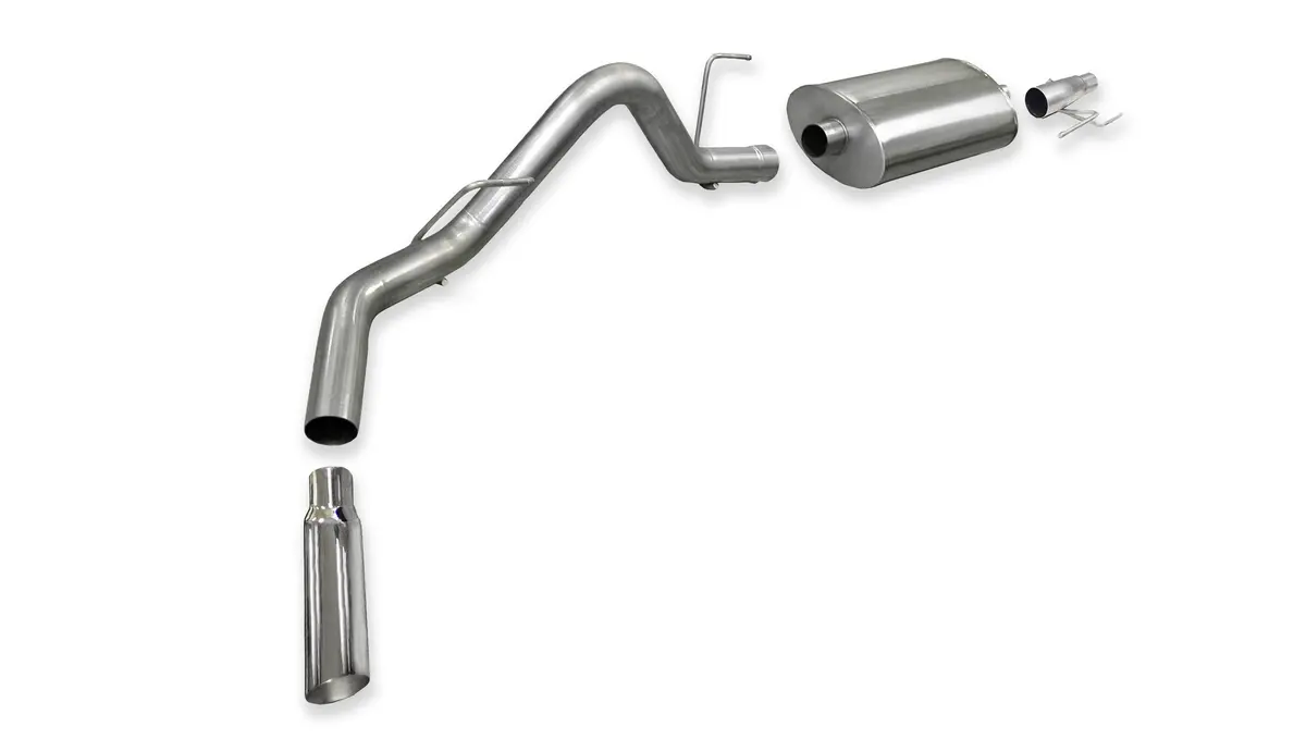 3.0 In Cat-Back W 4.0 In Tip (54392) 2011-2014 Ford F-150 Ecoboost 3.5L V6 1