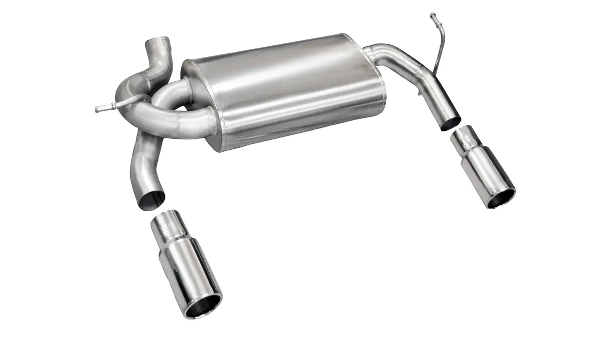 2.5" Axle-Back W 3.5" Tips (54412) 2007-2018 Jeep Wrangler Jk 1