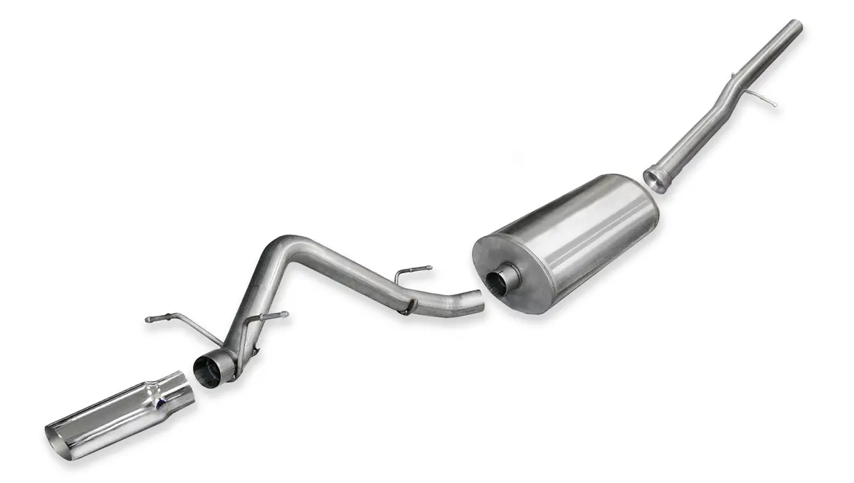 3.0 In Cat-Back W 4.0 In Tip (54523) 2011-2013 Silverado Sierra Denali 6.2L V8 (143.5" Wb) 1