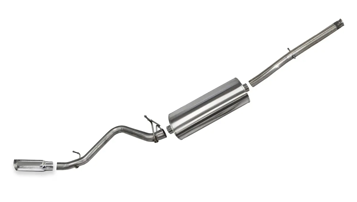 3.0" Cat-Back W 4.0" Slash Cut Tip (54872) 2014-2019C Silverado Sierra 1500 5.3L V8 (133" Wb) 1