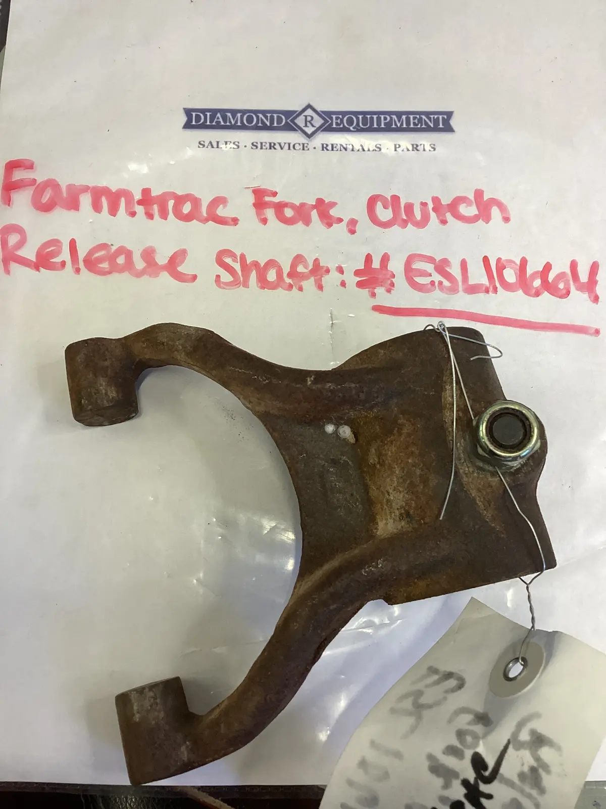 Farmtrac Fork, Clutch Release Shaft: #Esl0664 1
