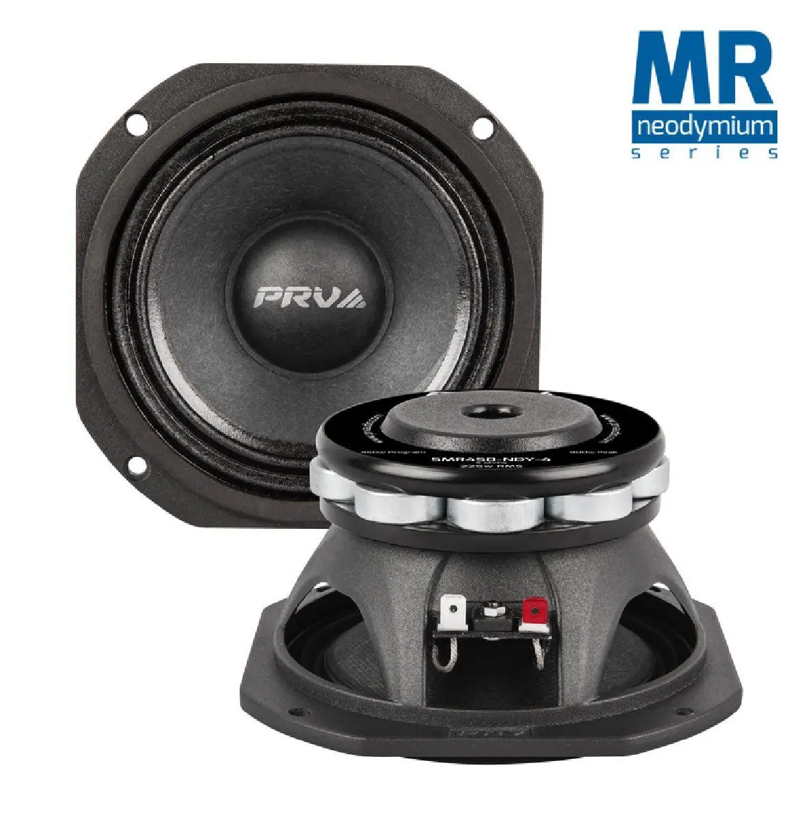 Prv Audio - 5" Mid Range - Neodymium - Aluminum Basket - 1.5" Vc - 450W Program Power - 4 Ohms (5Mr450-Ndy-4) 1