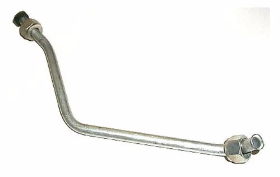 63500-58 1958-1964 Panhead Cadmium Plated Oil Pump To Oil Filter Line 1