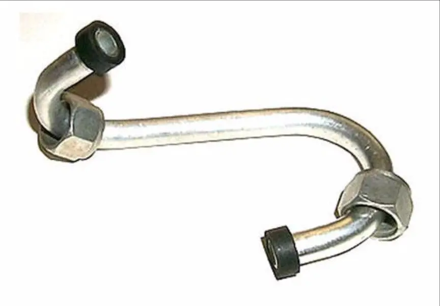 63503-58 1958-1964 Panhead Cadmium Plated Oil Filter To Oil Tank Line 1