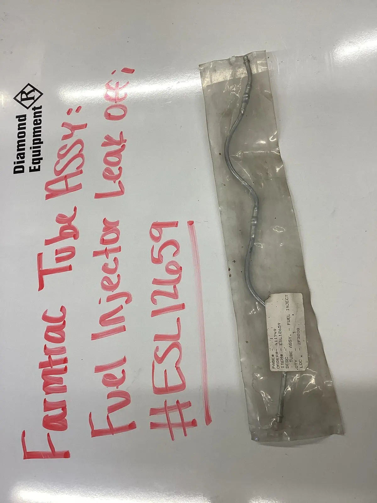 Farmtrac Tube Assy: Fuel Injector Leak Off; #Esl12659 1