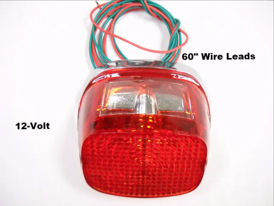 68008-73A Harley-Davidson Chrome Tail And Brake Lamp Assembly Usa 1