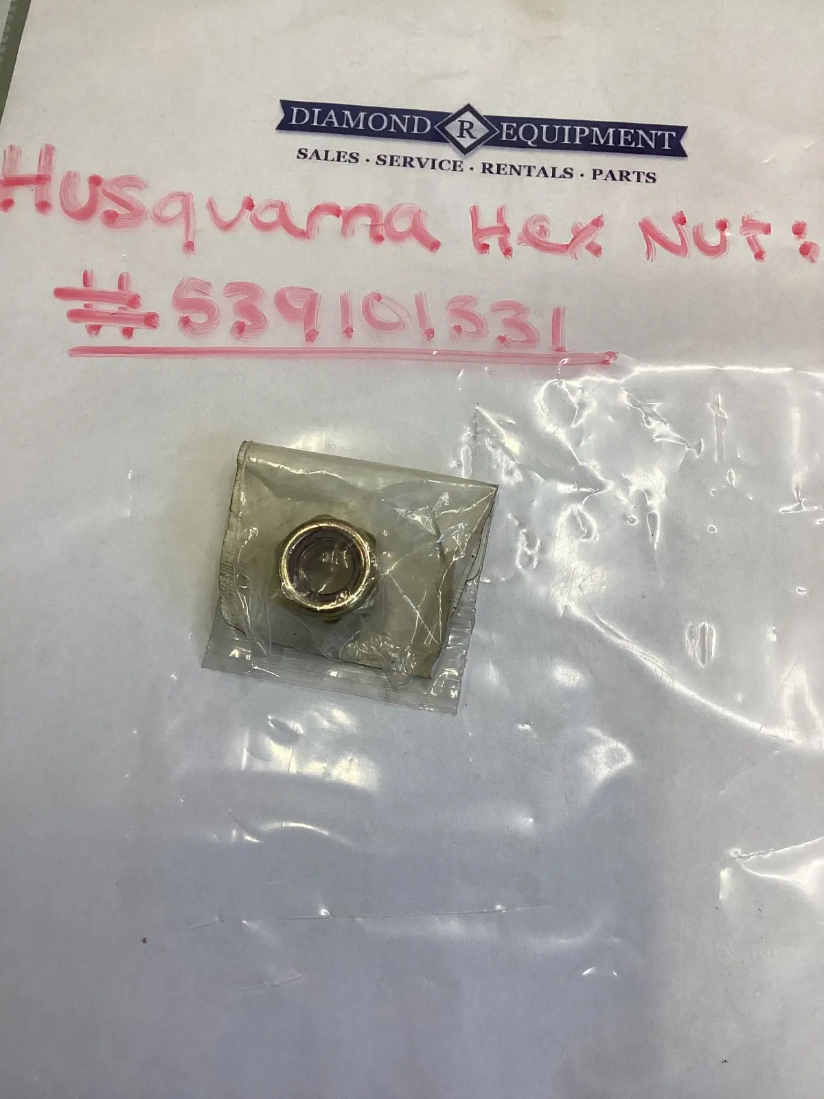 Husqvarna Rp Nut 1/2-13 Hex Nyloc Zd: #539101331 1