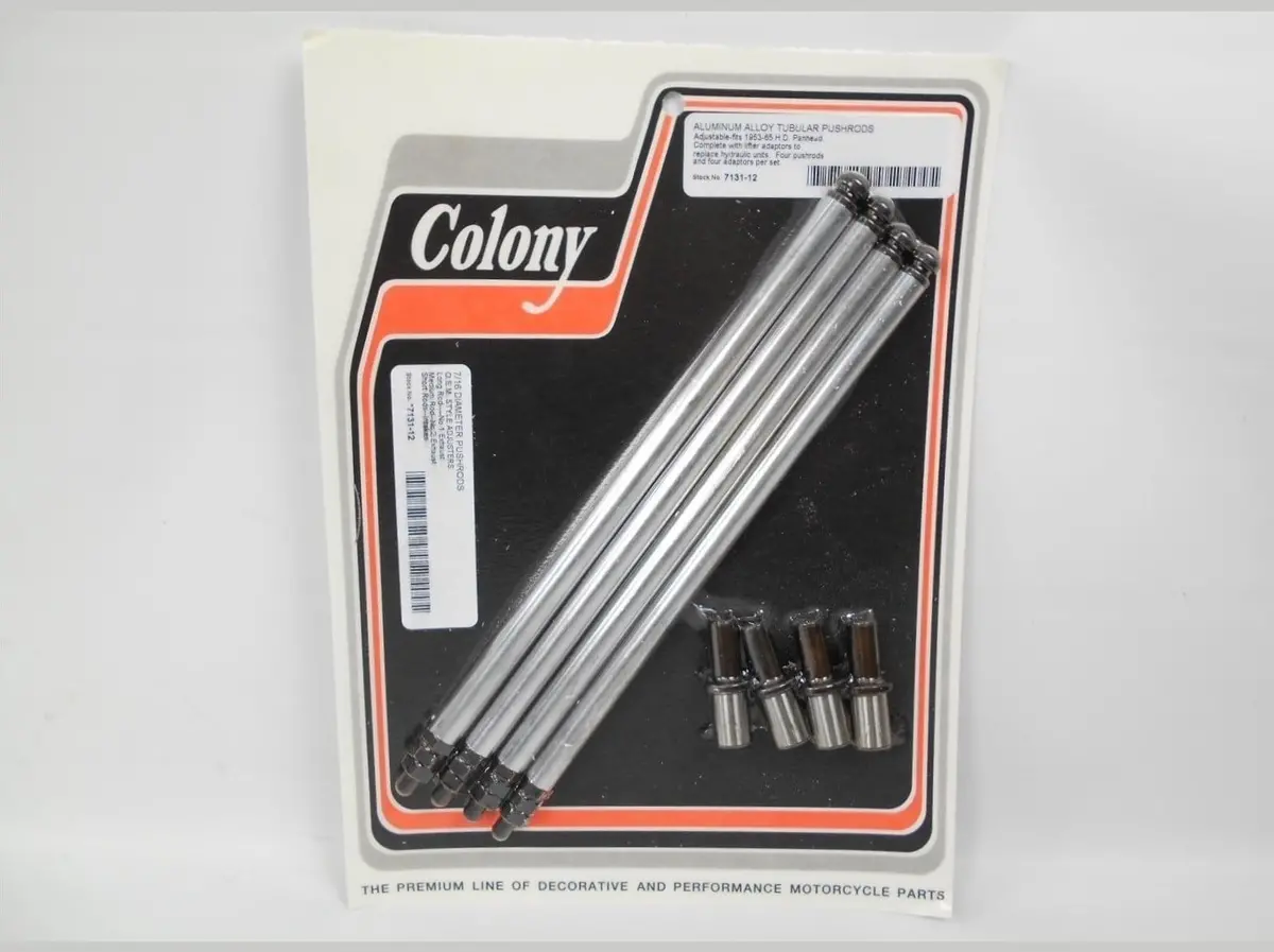 7131-12 Aluminum Alloy Tubular Adjustable Pushrods & Lifter Adapter Colony 1