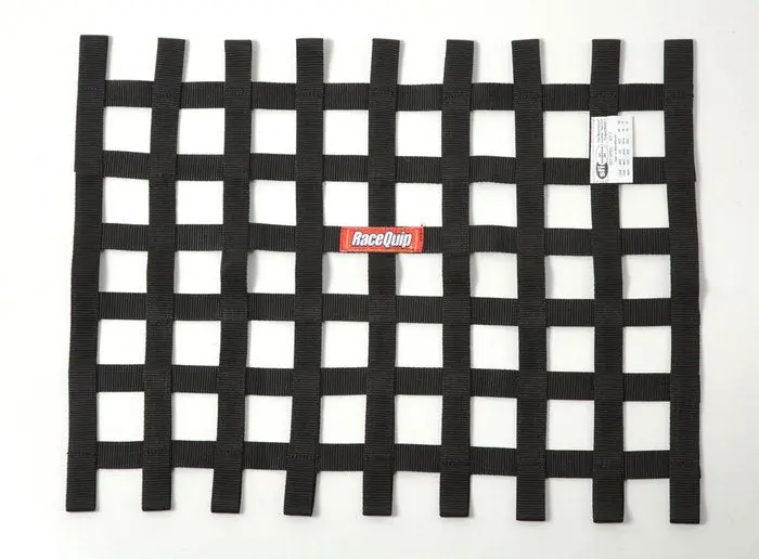 Racequip Black 18In H X 24W Sfi Ribbon Window Net 1