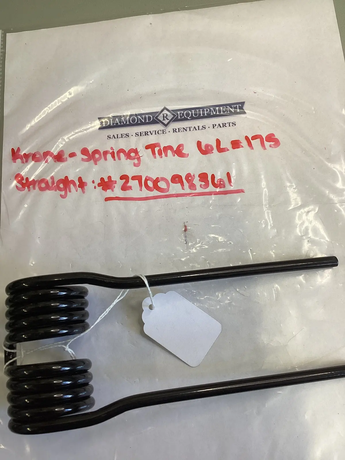 Krone- Spring Tine 6L=175 Straight: #270098361 1