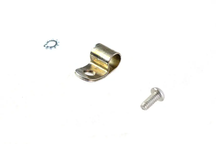 9963 Old 45217-49 Brake Tube Clamp And 2675 Screw 1