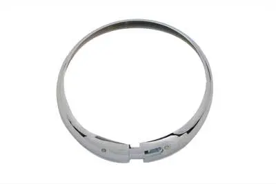 67726-48A Panhead Outer Headlamp Door 7" Chrome 1