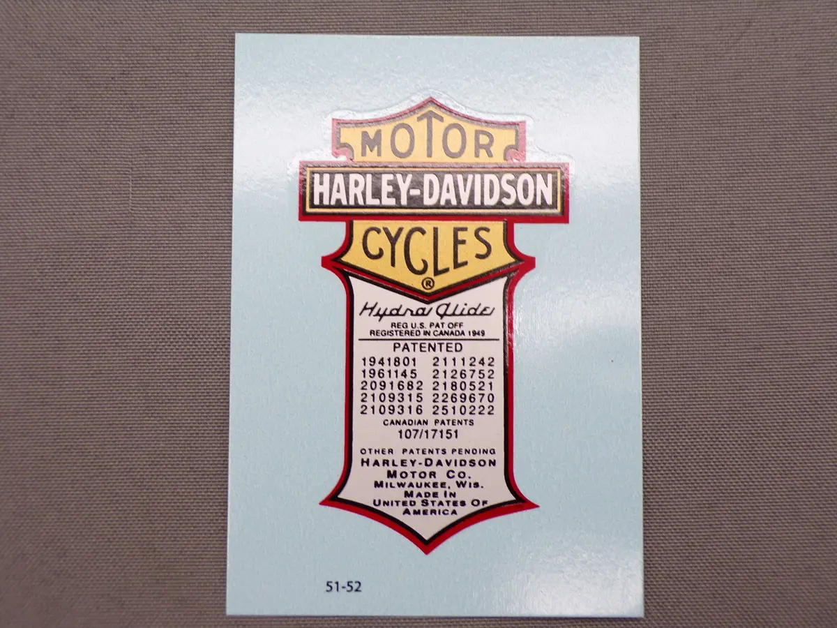62535-08E Old 5919-08 1951-1952 Oil Tank Decal 1