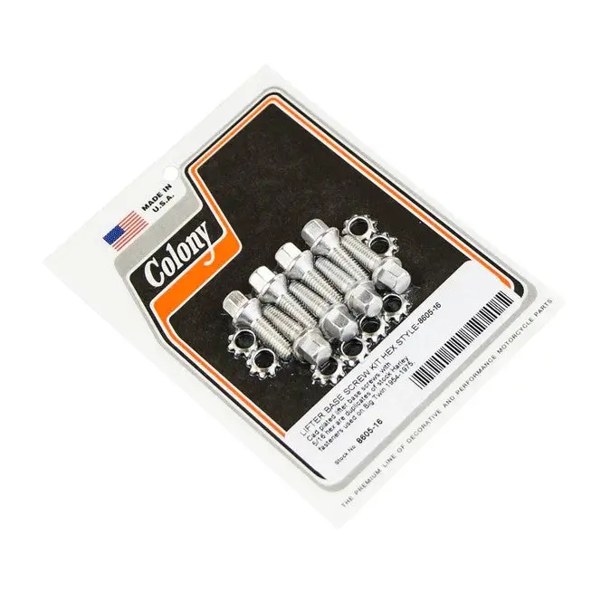 8605-16 Lifter Base Screw Kit Hex Style Cad Plated Colony Usa 1