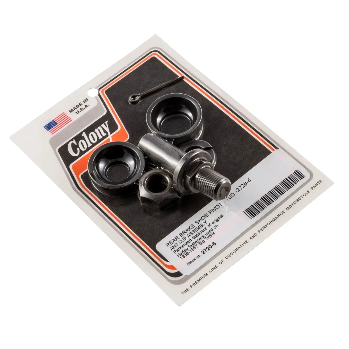 2720-6 Rear Brake Shoe Pivot Stud Kit Colony Usa 1