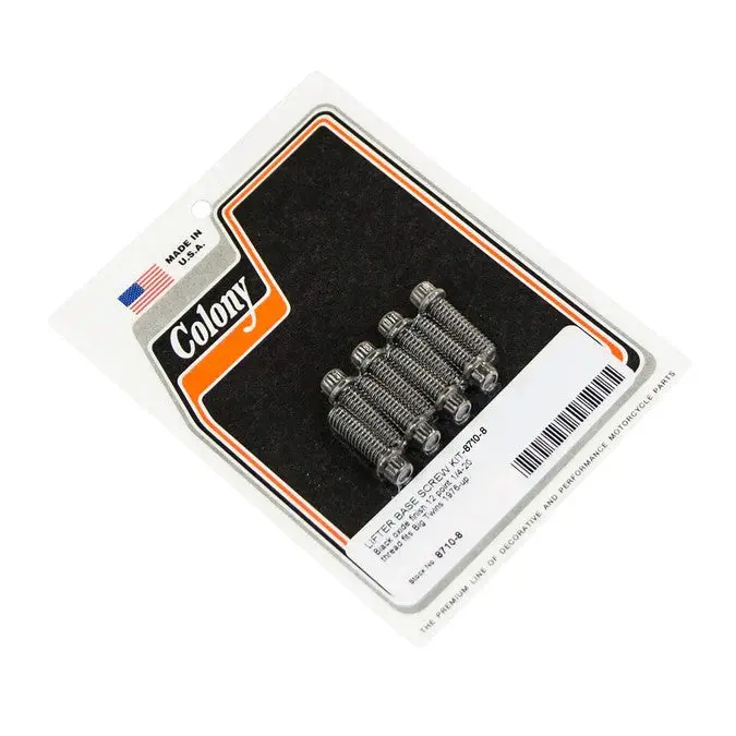 906 Lifter Base Screw Kit Black Oxide 12 Point Colony Usa 8710-8 1