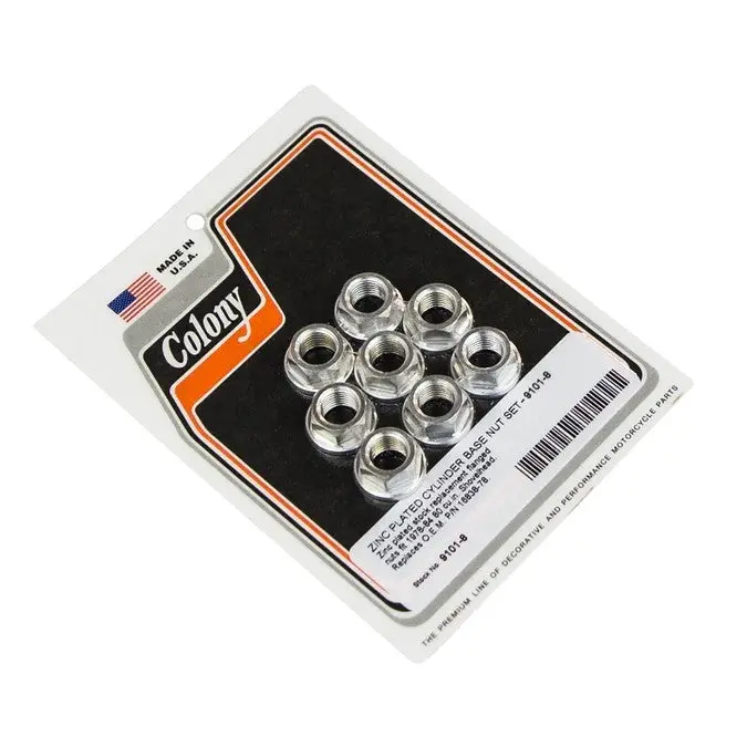 16838-78A Zinc Plated Cylinder Base Nuts Colony Usa 9101-8 1