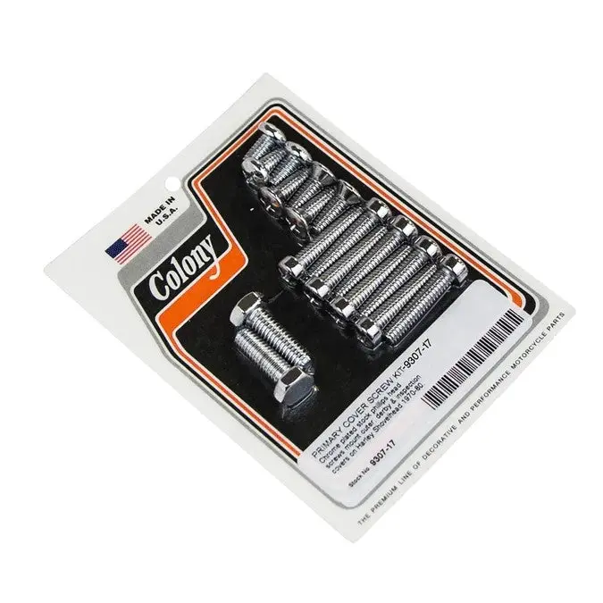 9307-17 Chrome Primary Cover Screw Kit Colony Usa 1