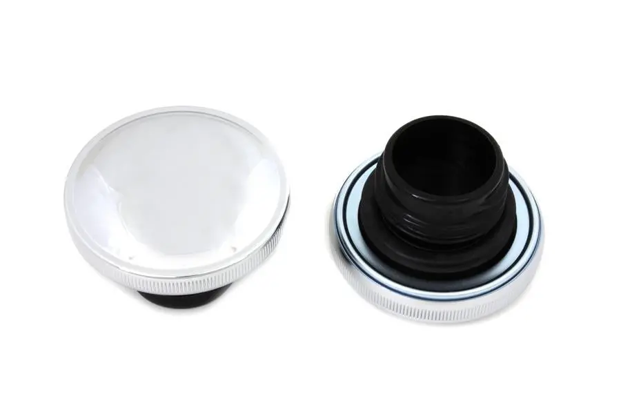 61102-83A And 61103-83 Chrome Ratcheting Style Gas Cap Set 1