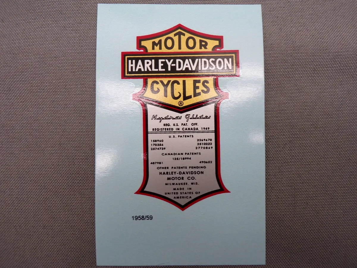 62535-08H Old 5919-08 1958-1959 Oil Tank Decal 1