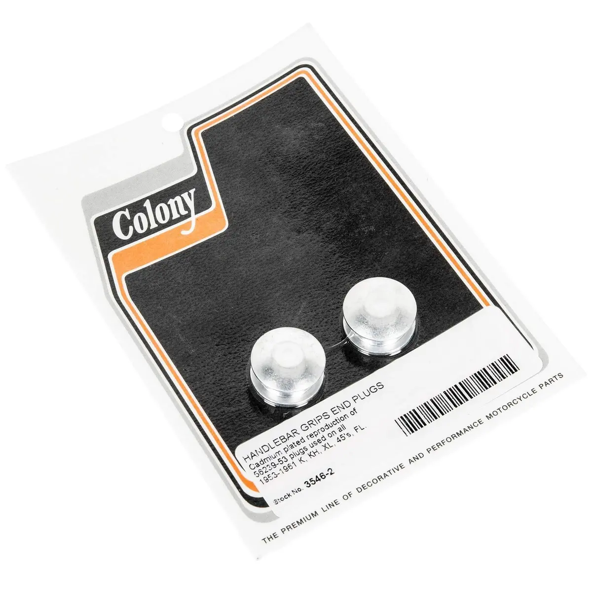 56239-53 Handlebar End Plug Cad Plated 3546-2 Colony Usa 1