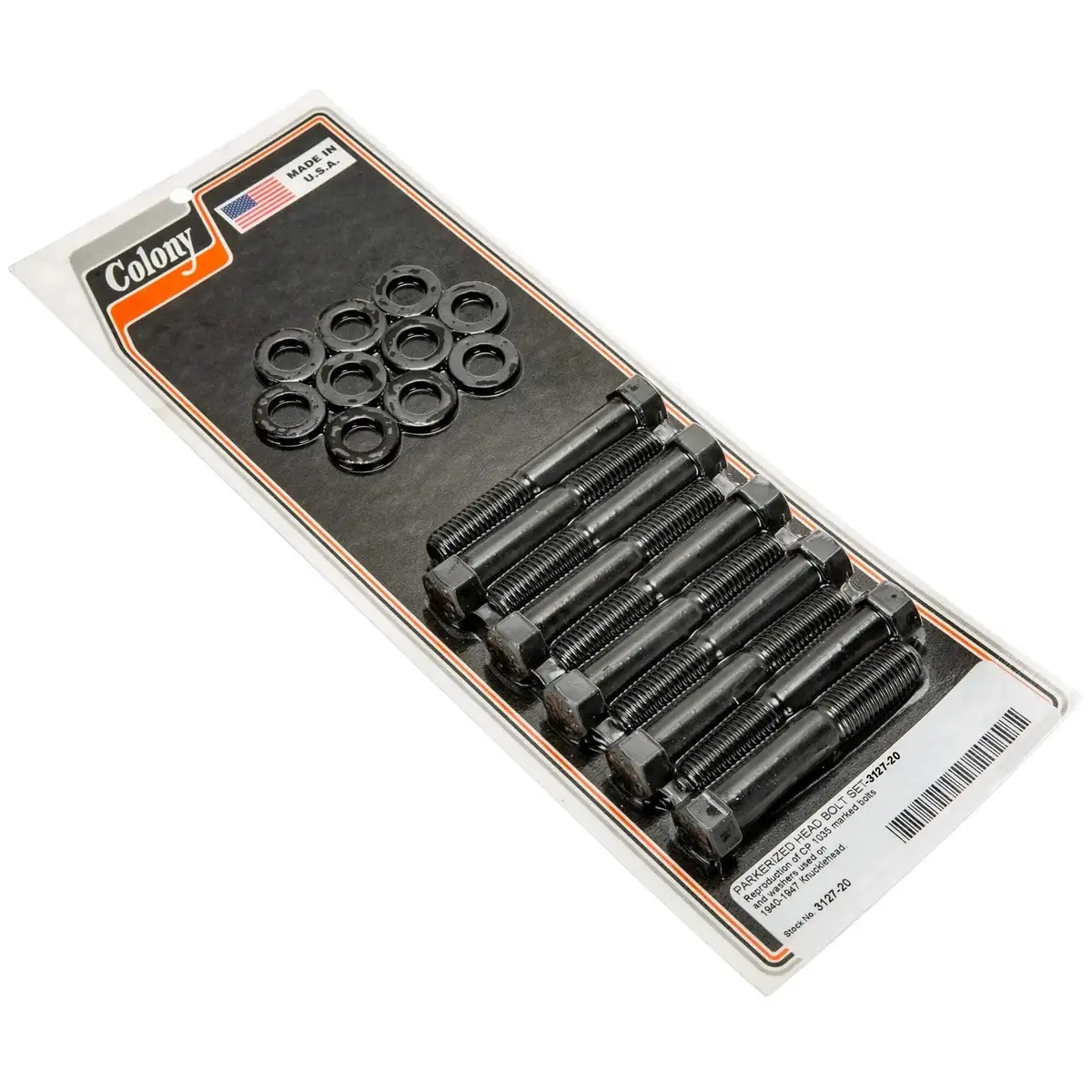 16814-40A Old 14-40 Parkerized Head Bolt Set Cp1035 3127-20 Colony Usa 1