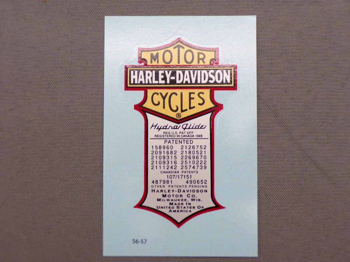 62535-08G Old 5919-08 1956-1957 Oil Tank Decal 1