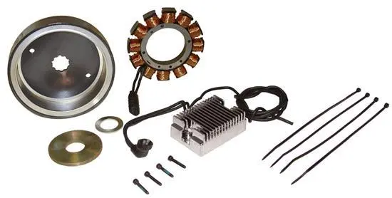 Chrome 32 Amp Charging System 1970-1999 Harley Evo Evolution Shovelhead Big Twin 1
