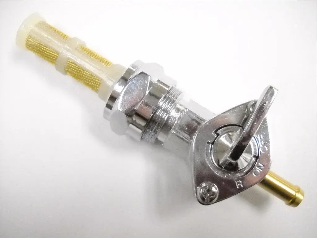 62168-81 Shovelhead Chrome Fuel Valve 1