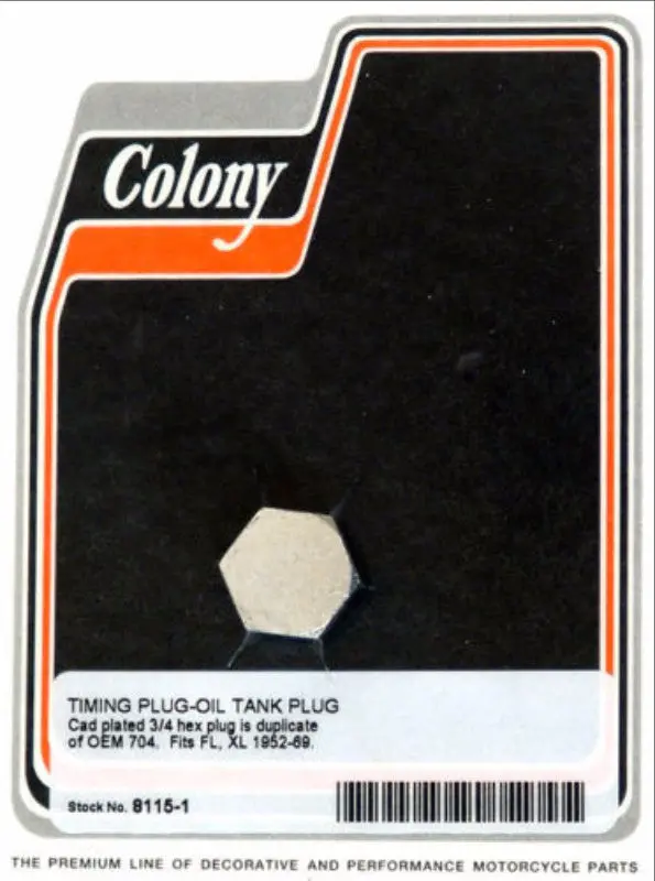 704 Cad Plated Plug 8115-1 1