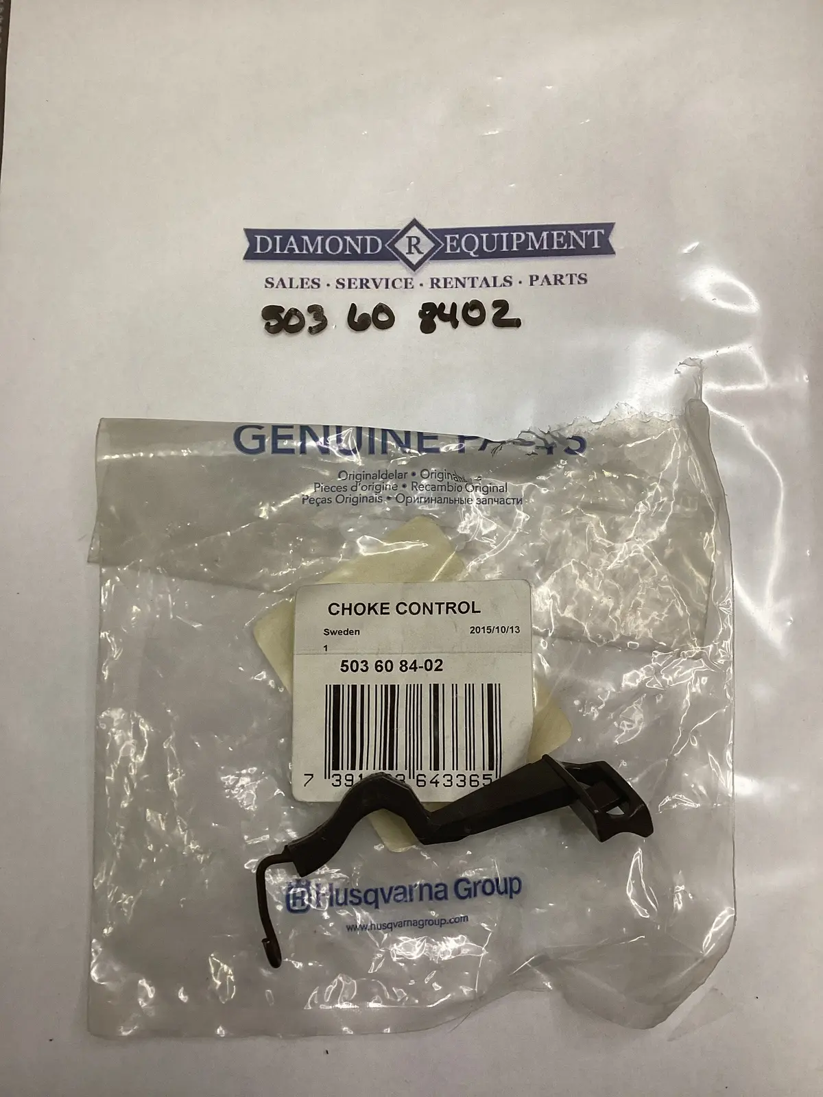 Husqvarna Choke Control 503608402 1