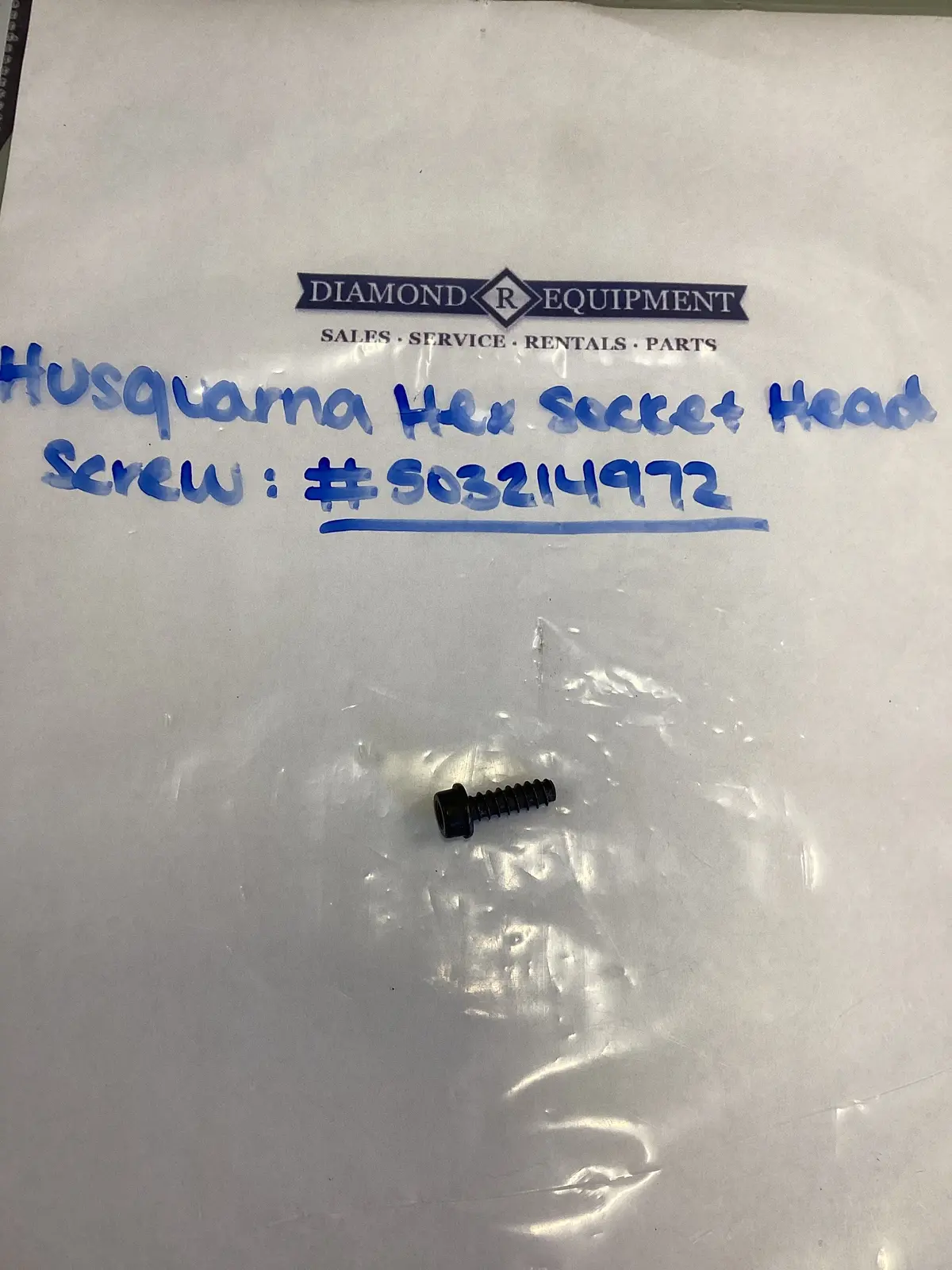 Husqvarna Hex Socket Head Screw: #503214972 1