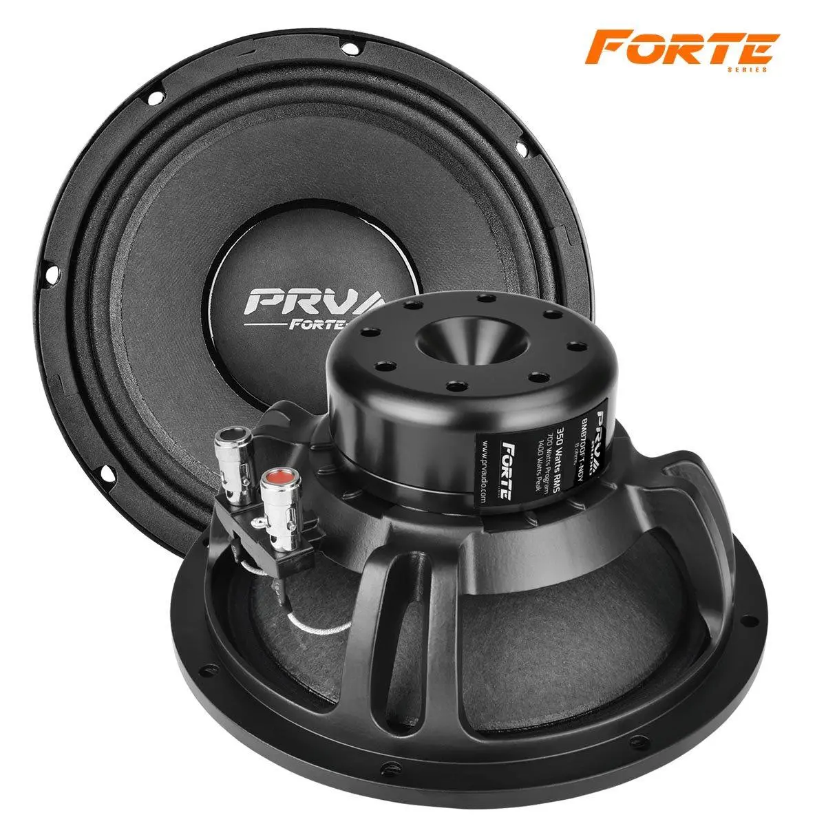 Prv Audio - 8" Mid Bass - Neodymium - Aluminum Basket - 2.5" Vc - 700W Program Power - Forte Series (8Mb700ft-Ndy) 1