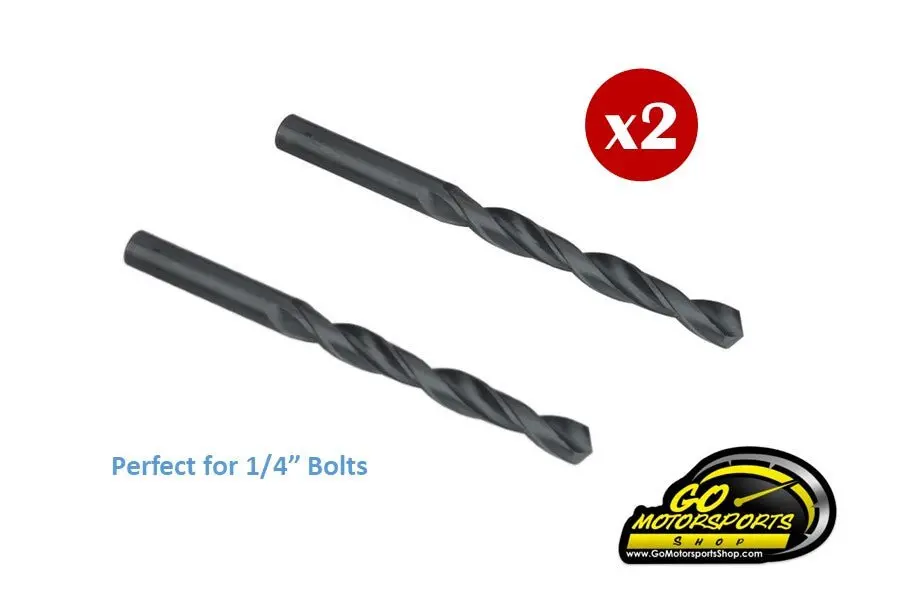 9/32" Drill Bits For 1/4" Bolts (2 Pack) 1