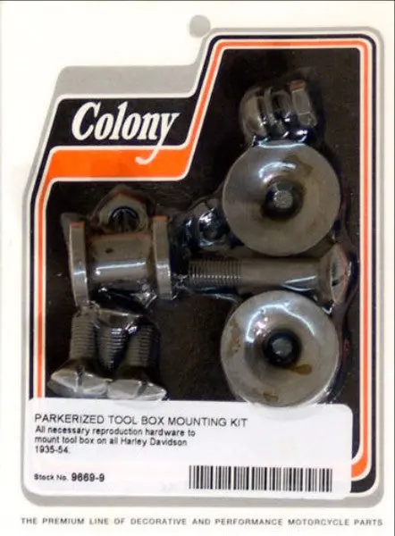 1935-1954 Tool Box Mounting Hardware Colony 9669-9 1