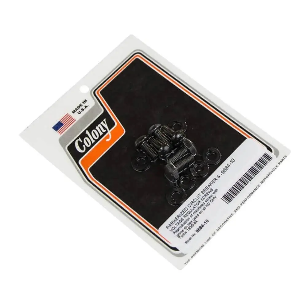 9684-10 Parkerized Circuit Breaker & Regulator Screw Kit Colony Usa 1