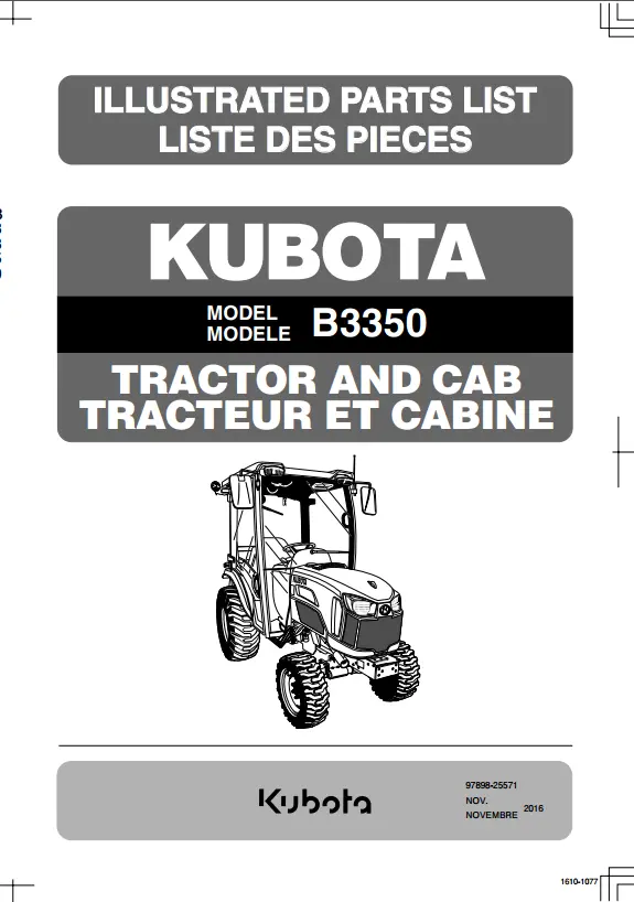 B3350hsdc Parts Manual 1