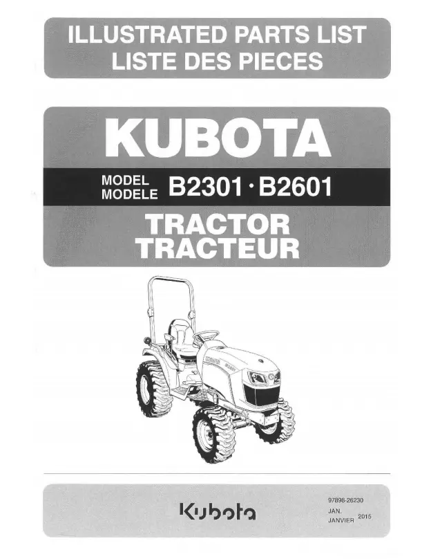 B2301 Parts Manual 1