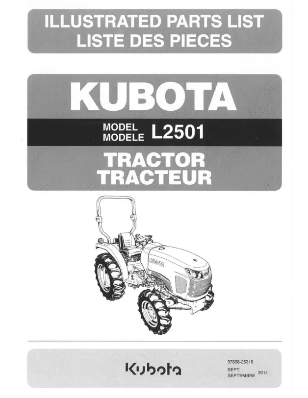 L2501 Parts Manual 1
