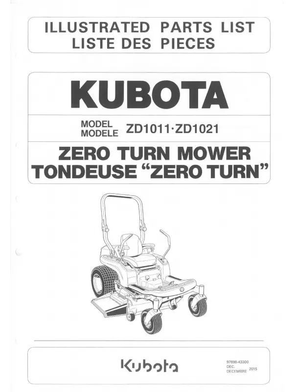 Zd1021 Parts Manual 1