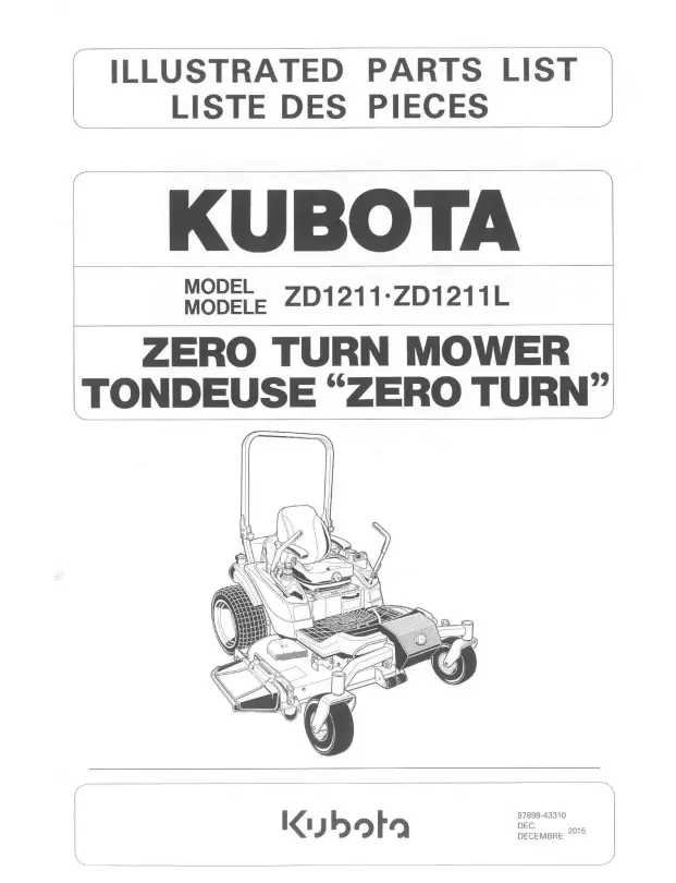 Zd1211 Parts Manual 1