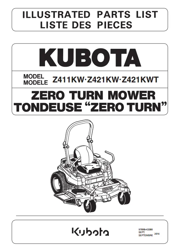 Z421 Parts Manual 1