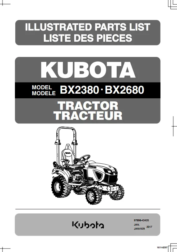 Bx2380 Parts Manual 1